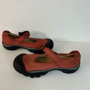 Keen Womens Shoes Financia Size 11 Leather Buckle Mary Jane Flat Pre Owned